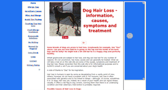 Desktop Screenshot of doghairloss.co.uk